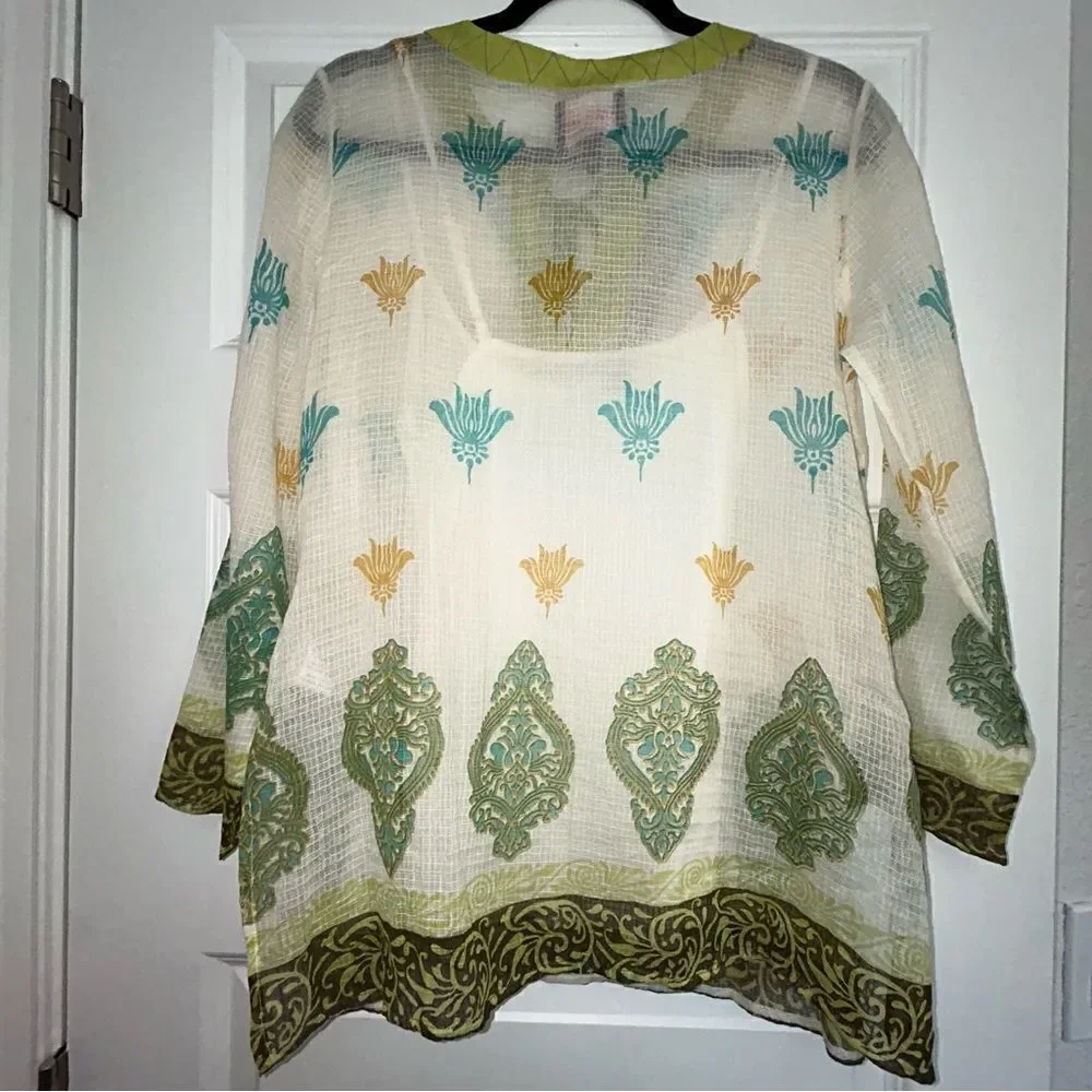 New, RARA AVIS by Iris Apfel Long Sleeve Tunic Top